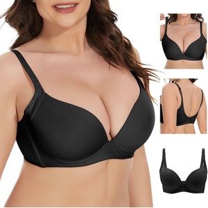 SYMUNTIE Comfortable Push up Bras for Women Full Coverage and Invisible